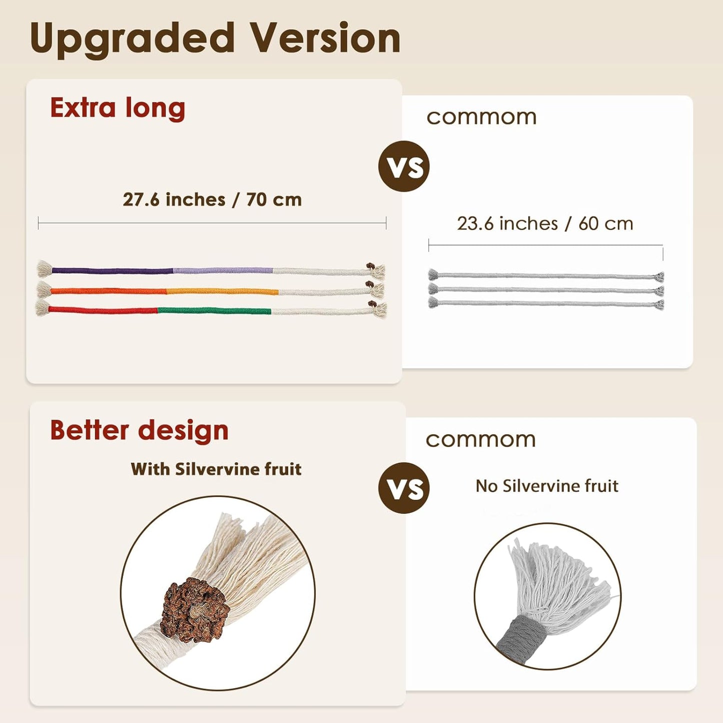 Tandvårdande Kattleksak – Rep för Lek och Hälsa