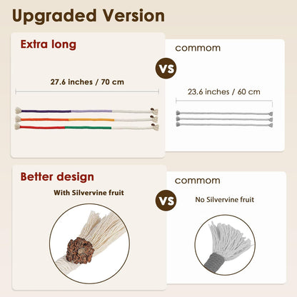 Tandvårdande Kattleksak – Rep för Lek och Hälsa